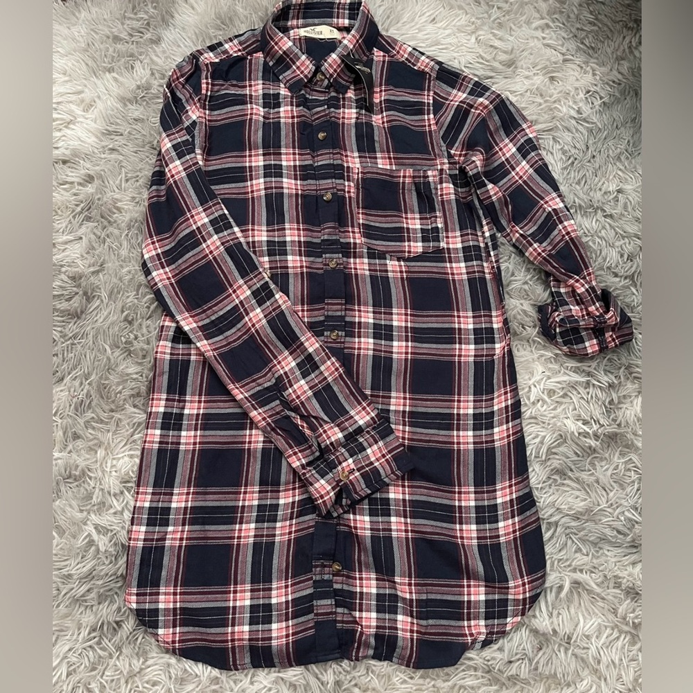 Brand New Holister Plaid Shirt